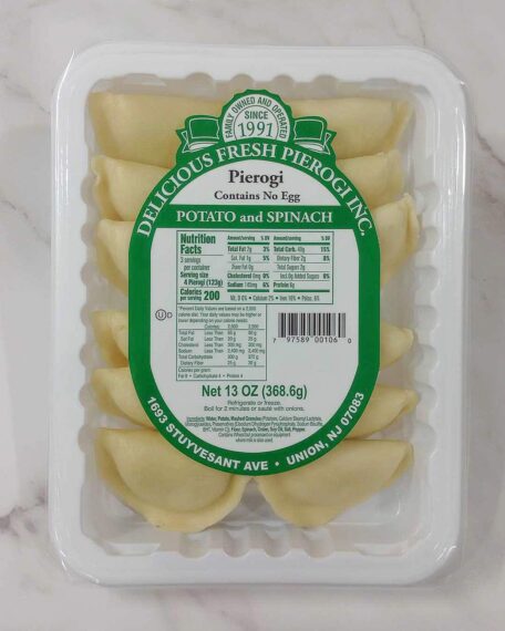 Potato and Spinach | Delicious Fresh Pierogi